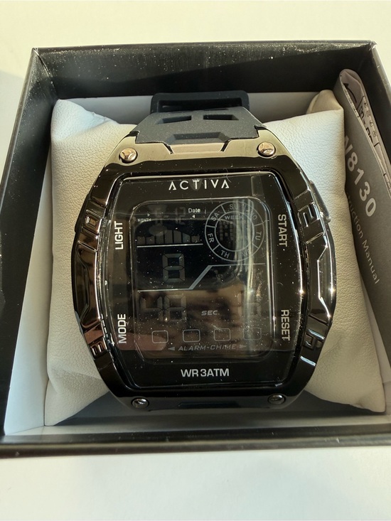 Activa Other - Activa Digital Sport Watch Black Silicone Strap NWT Box